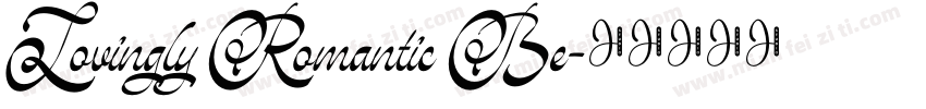 Lovingly Romantic Be字体转换